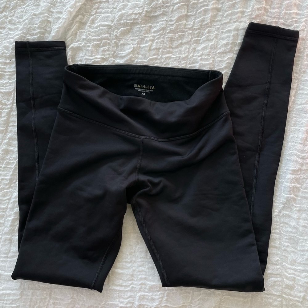 Athleta altitude polartec fleece lined leggings size XS